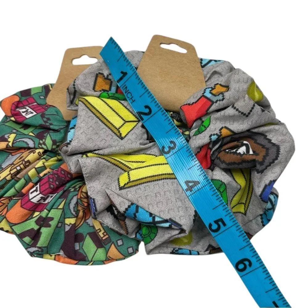 Scrunchies 2-Pack Handmade Dungeon & Mine craft